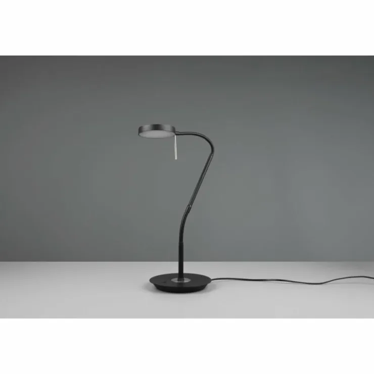 Luminaires Trio Éclairage Led|Lampe de table Trio-Leuchten Monza LED Noir, 1 lumière