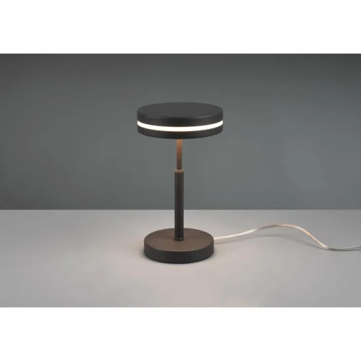 Luminaires Trio Éclairage Led|Lampe de table Trio-Leuchten Franklin LED Anthracite, 1 lumière