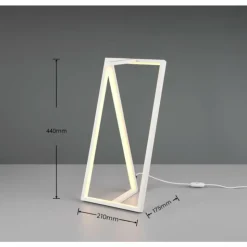 Luminaires Trio Lampes À Poser|Lampe de table Trio-Leuchten Edge LED Blanc, 1 lumière
