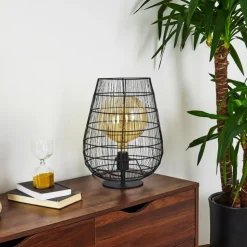 hofstein Lampes À Poser|Lampe de table Yachats Noir, 1 lumière
