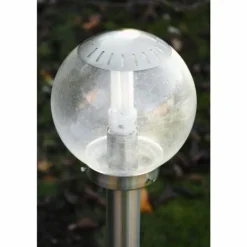 Lampe d'extérieur Globo BOWLE II Acier inoxydable, Transparent, 1 lumière