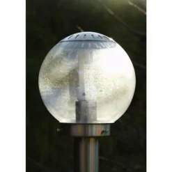 Lampe d'extérieur Globo BOWLE II Acier inoxydable, Transparent, 1 lumière