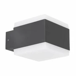 Lampe d'extérieur Globo SLICE LED Anthracite, 1 lumière, Changeur de couleurs