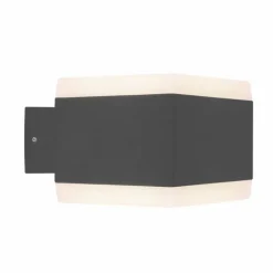Lampe d'extérieur Globo SLICE LED Anthracite, 1 lumière, Changeur de couleurs