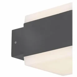 Lampe d'extérieur Globo SLICE LED Anthracite, 1 lumière, Changeur de couleurs