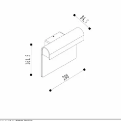 Lampe d'extérieur Lucide THESI LED Noir, 1 lumière