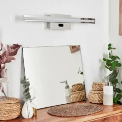 hofstein Appliques|lampe miroir Aspers LED Chrome, 1 lumière
