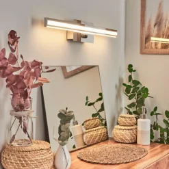 hofstein Appliques|lampe miroir Aspers LED Chrome, 1 lumière