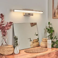 hofstein Appliques|lampe miroir Aspers LED Chrome, 1 lumière