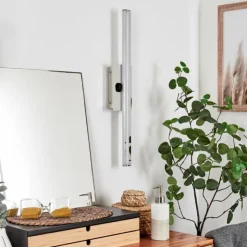 hofstein Appliques|lampe miroir Aspers LED Chrome, 1 lumière