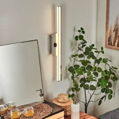 hofstein Appliques|lampe miroir Aspers LED Chrome, 1 lumière
