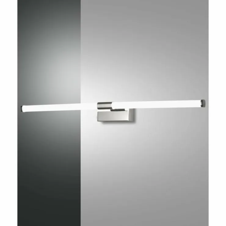 Luminaires Fabas Luce Éclairage Led|lampe miroir Fabas Luce Ago LED Chrome, 1 lumière