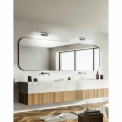 Luminaires Fabas Luce Éclairage Led|lampe miroir Fabas Luce Nala LED Chrome, 1 lumière