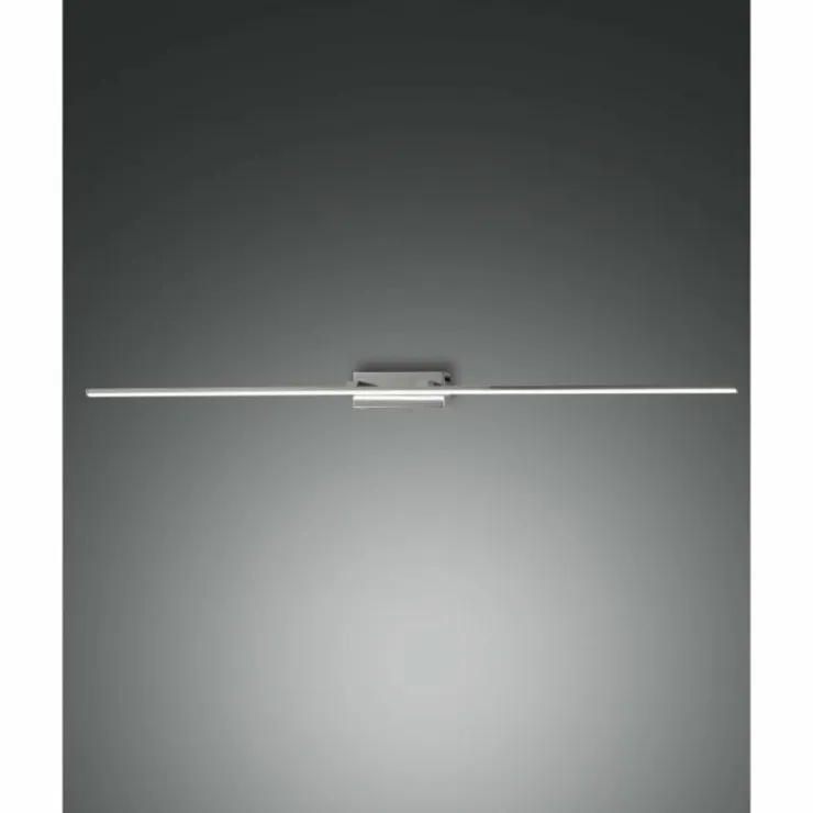 Luminaires Fabas Luce Éclairage Led|lampe miroir Fabas Luce Nala LED Chrome, 1 lumière