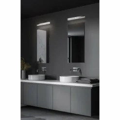 Luminaires Fabas Luce Éclairage Led|lampe miroir Fabas Luce Sinis LED Chrome, 1 lumière