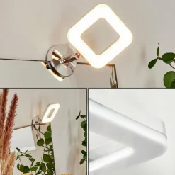 hofstein Spots Et Projecteurs|lampe miroir Morges LED Chrome, Blanc, 1 lumière