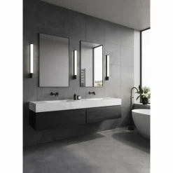 Luminaires Nordlux Éclairage Led|lampe miroir Nordlux MALAIKA LED Noir, 1 lumière