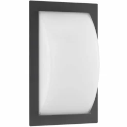 Lampe murale d'extérieur LCD Noir, 1 lumière, Détecteur de mouvement
