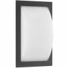 Lampe murale d'extérieur LCD LED Noir, 1 lumière, Détecteur de mouvement