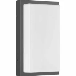 Lampe murale d'extérieur LCD Noir, 1 lumière, Détecteur de mouvement