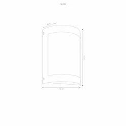 Lampe murale d'extérieur LCD Acier inoxydable, 1 lumière, Détecteur de mouvement