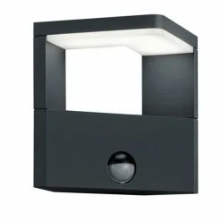 Lampe murale d'extérieur Trio Ganges LED Anthracite, 1 lumière, Détecteur de mouvement