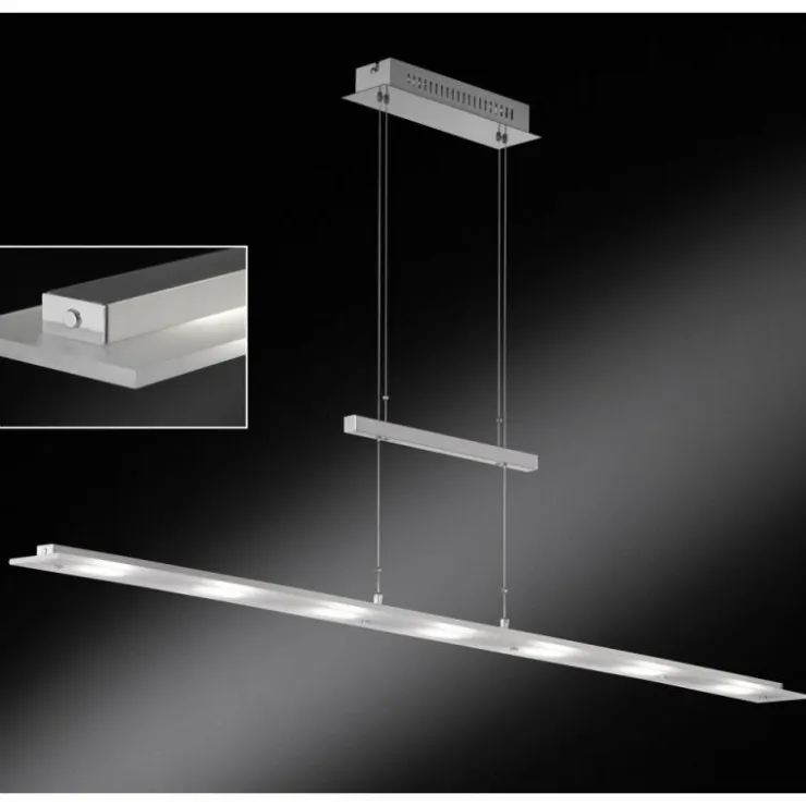 Luminaires Fischer & Honsel Éclairage Led|Lampe pendante Honsel Largo LED Chrome, Nickel mat, 7 lumières