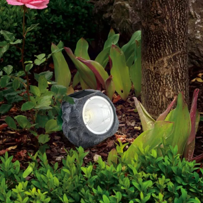 lampe solaire Eglo Stein LED Gris, 4 lumières