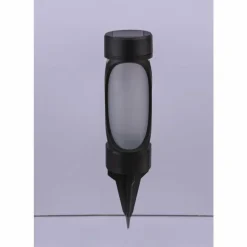 Lampe solaire Globo FRITT LED Noir, 1 lumière, Changeur de couleurs