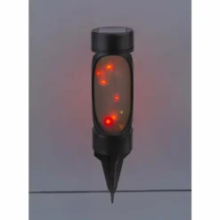 Lampe solaire Globo FRITT LED Noir, 1 lumière, Changeur de couleurs