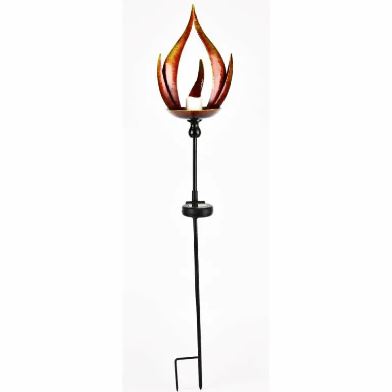 Lampe solaire Globo LAVA LED Noir, 10 lumières