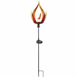 Lampe solaire Globo LAVA LED Noir, 10 lumières