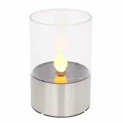 lampe solaire Globo LED Argenté, 1 lumière