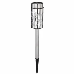 lampe solaire Globo LED Acier inoxydable, 2 lumières, Changeur de couleurs