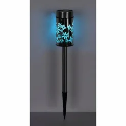 lampe solaire Globo LED Acier inoxydable, 2 lumières, Changeur de couleurs