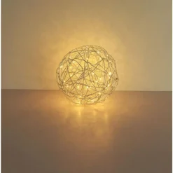lampe solaire Globo LED Argenté, 30 lumières