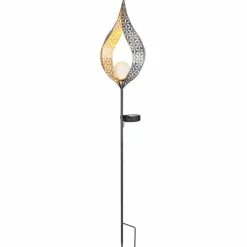 lampe solaire Globo LED Argenté, 1 lumière