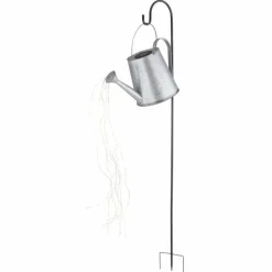 lampe solaire Globo LED Argenté, 80 lumières