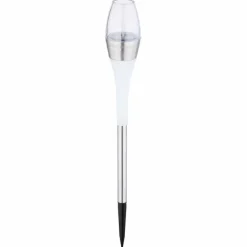 lampe solaire Globo LED Acier inoxydable, 2 lumières, Changeur de couleurs