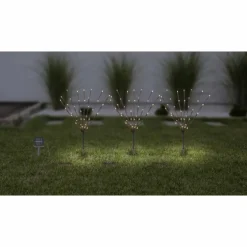 lampe solaire Globo LED Brun, 120 lumières