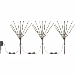 lampe solaire Globo LED Brun, 120 lumières