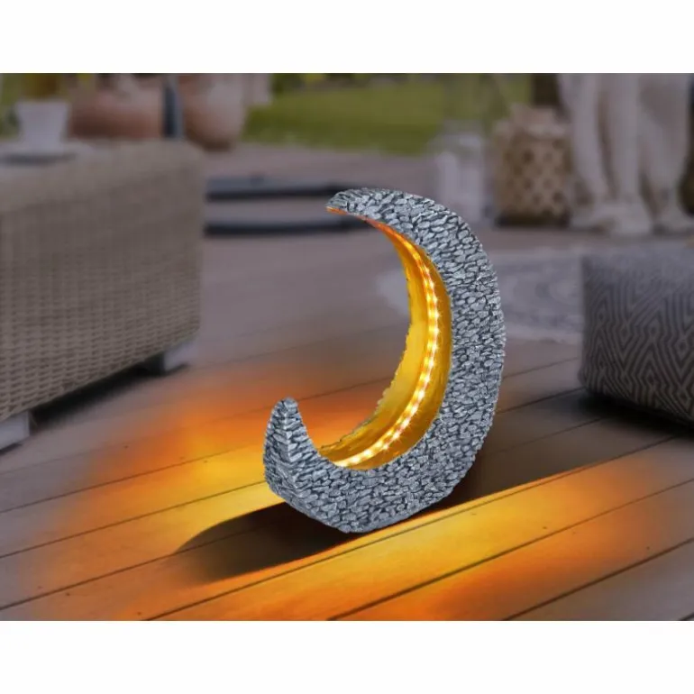 lampe solaire Globo LED Gris, 25 lumières