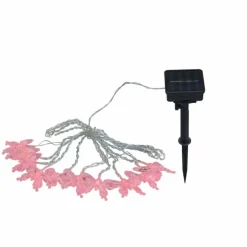 Lampe solaire Globo LED Noir, 10 lumières, Changeur de couleurs
