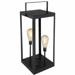 lampe solaire Globo LED Noir, 2 lumières