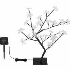 lampe solaire Globo LED Noir, 8 lumières