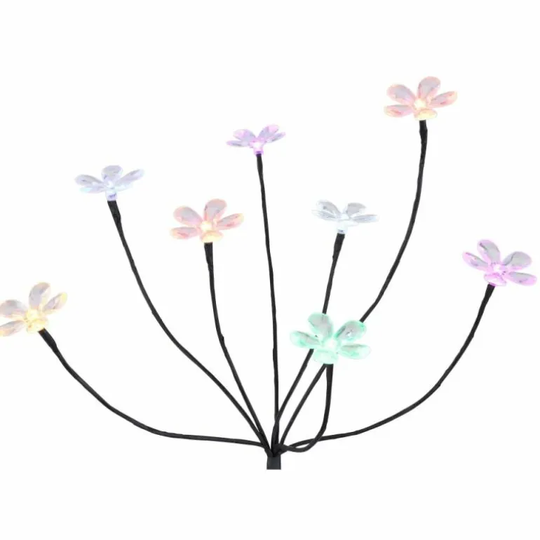 lampe solaire Globo LED Noir, 8 lumières