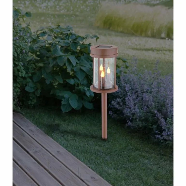 lampe solaire Globo LED Rouille, 3 lumières