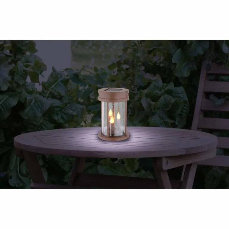 lampe solaire Globo LED Rouille, 3 lumières
