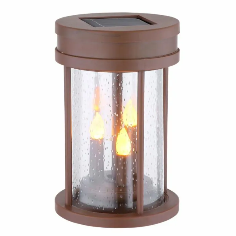 lampe solaire Globo LED Rouille, 3 lumières