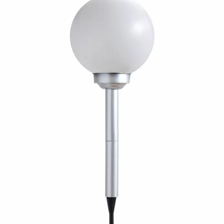 lampe solaire Globo SOLAR LED Argenté, 2 lumières